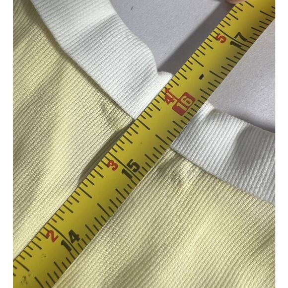 Vtg Baby Clothes Yellow Romper A Jetmore Embroidered Stick Horse Diaperette 3-6 - Picture 7 of 7